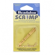 Kit de componentes met&aacute;licos Beadalon 1.04mm Dorado