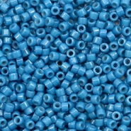 Abalorios Miyuki Delica's 11/0 Duracoat opaque dyed juniper berry blue DB-2135