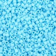 Abalorios Miyuki Delica's 11/0 Opaque matte turquoise blue DB-755
