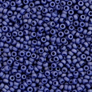 Miyuki Rocalla 11/0 Opaque matte luster cobalt blue 11-2075