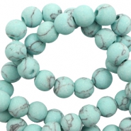 Piedras naturales Calcita mate con m&aacute;rmol look 8mm Azul turqueza claro