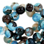 Piedras naturales Ágata 8mm Azul océano oscuro