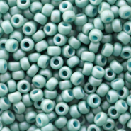 Miyuki Rocalla 8/0 Opaque matte luster sea foam green 8-2028