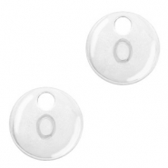 Colgantes met&aacute;licos Basic Quality letra O Plata vieja (sin n&iacute;quel)
