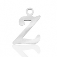 Colgantes acero inox letra Z Plateado