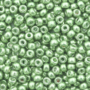 Rocalla Miyuki 8/0 Duracoat galvanized dark mint green 8-4214