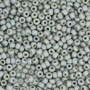 Rocalla Miyuki 11/0 Opaque glazed frosted rainbow cadet grey 11-4705