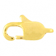 Fornituras Acero inox mosquetón 15mm Dorado