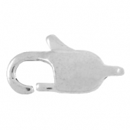Fornituras Acero inox mosquetón 11mm Plateado