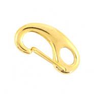 Fornituras Acero inox mosquetón 23mm Dorado