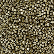 Abalorios Miyuki Delica's 11/0 Duracoat galvanized pewter silver DB-1852