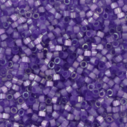 Abalorios Miyuki Delica's 11/0 Silk satin dyed purple DB-1810