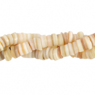 Abalorios conchas disco 7mm Beige crema