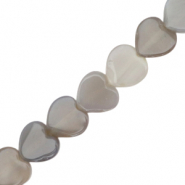 Piedras naturales coraz&oacute;n &Oacute;palo gris