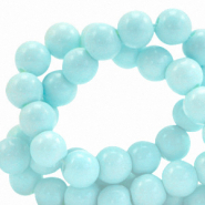 Abalorios de cristal 6 mm opaco Azul aquamarina