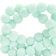 Abalorios de cristal 4 mm opaco Verde mar suave