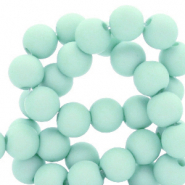 Abalorios acr&iacute;licos 6 mm mate Azul turqueza delicado