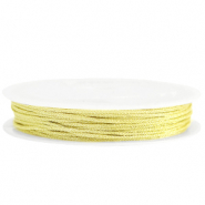 Hilo macram&eacute; trenzado 1mm Amarillo dorado met&aacute;lico