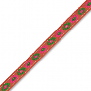 Cinta con flores Naranja ne&oacute;n-verde-rosa