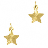 Colgantes Acero Inox estrella Dorado
