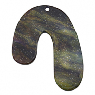Colgantes de resina org&aacute;nico glitter Multicolor&nbsp;galaxy