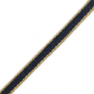 Cinta Azul oscuro-dorado
