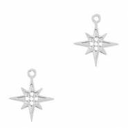 Colgantes Acero Inox estrella Plateado