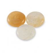 Piedras naturales Cuarzo rondeles 6mm Amarillo