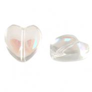 Abalorios de cristal corazon Cristal AB