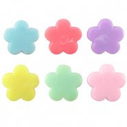 Abalorios con look acr&iacute;lico flor Multicolor pastel