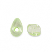 Abalorios acr&iacute;licos chips Transparente verde claro