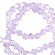Abalorios faceteados bicono 4mm P&uacute;rpura Victoriano