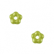 Abalorios Checos flor 5mm Verde oliva claro