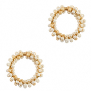 Colgantes Acero Inox abolorios Beige-dorado