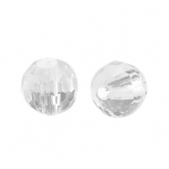 Abalorios acr&iacute;licos 6 mm faceteados Transparente