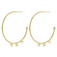Pendientes Acero Inox criolla Dorado