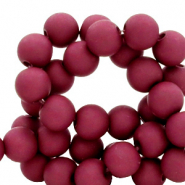 Abalorios acr&iacute;licos 8 mm Vino tinto frutos rojos