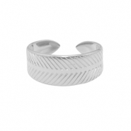 Anillos Acero Inox Plateado