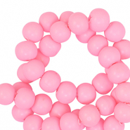 Abalorios de pol&iacute;meros 6mm Rosa