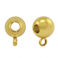 Abalorios Acero Inox con anilla 8mm Dorado