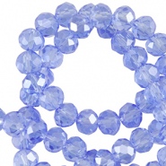 Abalorios faceteados disco 3x4mm Azul gandul