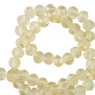 Abalorios faceteados disco 3x2mm Amarillo Toscana