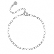 Pulseras Acero Inox Plateado