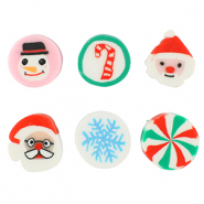 Abaloriosde de pol&iacute;meros Navidad Multicolor