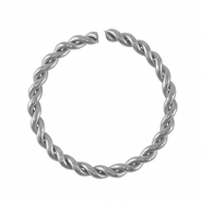 Fornituras acero inox anillas Plateado