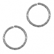 Fornituras acero inox anillas Plateado