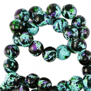 Abalorios de cer&aacute;mica 8mm Multicolor