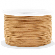 Cord&oacute;n encerado 1mm Marr&oacute;n camel