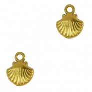 Colgantes Acero Inox concha Dorado