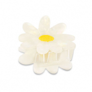 Accesorios pinza para el pelo flor Blanco